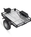 Aluminum RC Car Chassis Frame Red Lightweight Upgrade For Off Road Rock Crawler Builds showing trailer hopper accessory