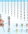 Pin Vise Hand Drill Set With 600 Eye Hooks And 10 Drill Bit Sizes For Jewelry Making, Keychains, Resin Casting And DIY Crafts