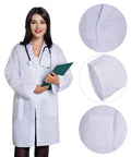 Unisex White Lab Coat Halloween Costume For Scientists And Doctors Long Sleeve Doctor Style Coat Adult Nurse And Student Look