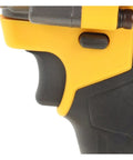 Close-up of the handle of the Gangsuqd Brushless Cordless Impact Wrench, showcasing its ergonomic grip and design.