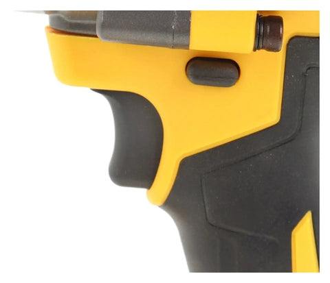 Close-up of the handle of the Gangsuqd Brushless Cordless Impact Wrench, showcasing its ergonomic grip and design.