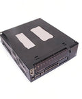 Angled front view of black 220V 1kW AC servo drive module with DB-25 connectors.
