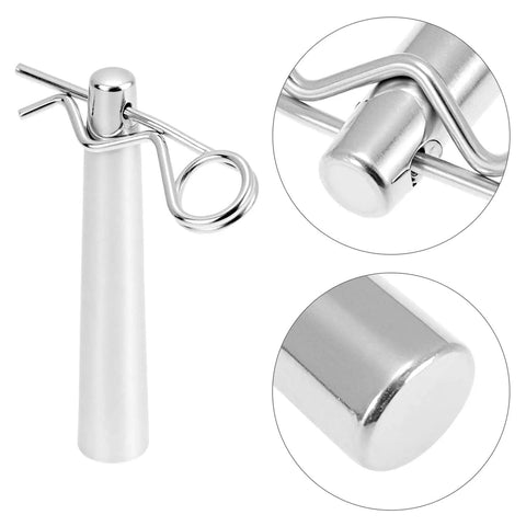 Close-up of Conical Coupler Pins With R Clip For Stage Lights Truss System 30 Sets Carbon Steel Hitch Pins And Cotter Pins Assortment Kit