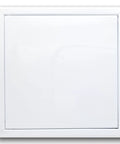 Heavy Duty 6X6 Inch Access Panel Door With Quick Push Lock Fit For Walls And Ceilings Straight Shot Setup For Hvac Plumbing Electrical And Crawlspace Work White Finish shown front view