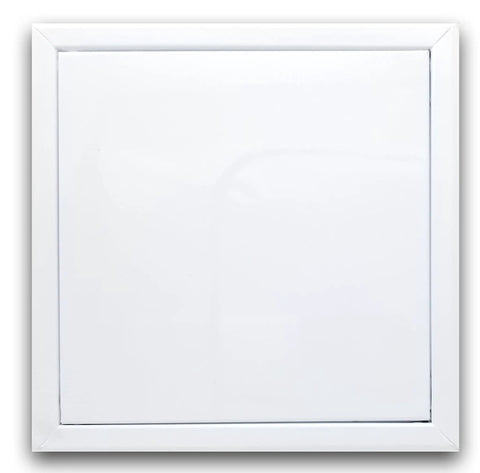 Heavy Duty 6X6 Inch Access Panel Door With Quick Push Lock Fit For Walls And Ceilings Straight Shot Setup For Hvac Plumbing Electrical And Crawlspace Work White Finish shown front view