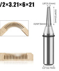 Cool Pro Carbide Router Bit With Tapered Ball Nose For Woodworking pros, 1/2 Inch Shank with dimensions and cutting samples.