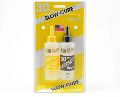 Slow Cure 30 Minute Epoxy 9oz Clear Resin For Strong Bonds And Easy Mix Ideal For Wood Metal Marine And Jewelry Projects DIY Friendly Finish That Lets Wood Grain Shine Through in packaging
