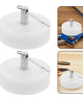 Four Pack White Nylon Furniture Casters Wheels For Drawers And File Cabinets No Squeak Glide Heavy Duty Plastic Wheel Base Easy Install
