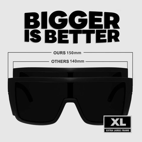 Snag Up Ridiculously Light TR90 Side Shield Sunglasses Built Tough For Big Wide Heads With Classic Matte Black Design And Genuine UV400 All Day Sunblock Coating