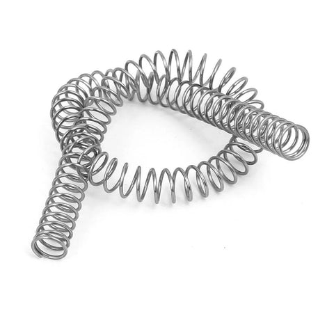 Uxcell compression spring, 304 stainless steel, silver-tone, 10 mm OD, 1 mm wire, 305 mm free length