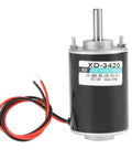 Heavy Duty 30W DC Motor High Torque Permanent Magnet XD 3420 with wires, 12V design for cotton candy and grinding machines.