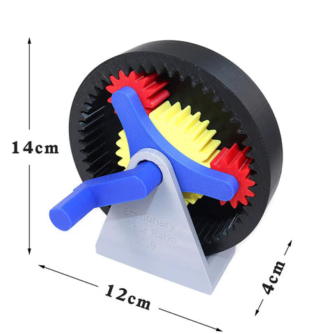 Hands On Assemblable Planetary Gear Model Kit For Demonstrating Gear Ratios, colorful gear set with dimensions 14x12x4 cm
