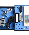 High Precision Digital Force Gauge 20 kN Push Pull Meter With External Load Cell Sensor, 2000 kg 4500 lb Capacity, Peak And Track Auto Read, USB Output, Easy Units Switch, Workhorse For Testing And Calibration, kit in case