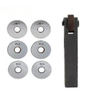 Beefy Single Wheel Straight Knurling Tool Set 7 Piece Lathe Knurling Tools With 0.5 1.5 And 2mm Pitch For Metalwork Durable Hard Alloy Embossing