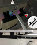 Badass Heavy Duty Keyboard Tray Guides With Ball Bearing Slides Three Fold Extensions Built To Last Thick Steel Rust Resistant Black Finish Smooth Desk Glides 12 inch mounted under desk