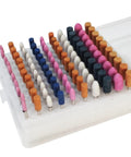 Assorted 100 Piece Grinding Stones Set With One Eighth Inch Shank For Rotary Tools Aluminum Oxide Mounted Grinding Bits Includes Bullet And Cylinder Shapes, 60 Grit, Durable Abrasive Bits For Dremel And DIY Finish Work