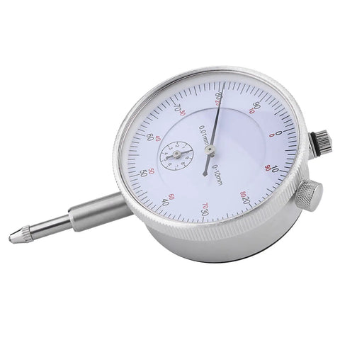 High Sensitivity Dial Indicator Gauge 0 to 10mm Range 0.01mm Accuracy, All Metal Construction, 52mm Dial, precision measuring tool