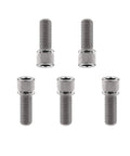 Five Ride Ready Titanium M7 Bolt With Washer 25mm Socket Cap Head Screws for bike parts, showcasing corrosion-resistant titanium alloy.