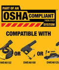Badass 6 Inch Angle Grinder With 13 Amp Motor And 9000 Rpm Speed features OSHA compliant system for enhanced safety on the job.