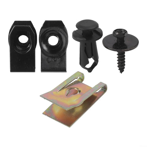 Get That Rusty Bumper Fixed Right With This Awesome 100 Pc Push Pin Rivet Kit For Fender And Door Trim. Includes Heavy Duty Metal Plastic Fasteners Plus A Nifty Storage Box In Sleek Black And Gold To Keep Your Garage Organized Without Breaking The Bank. 100 pc auto trim fasteners