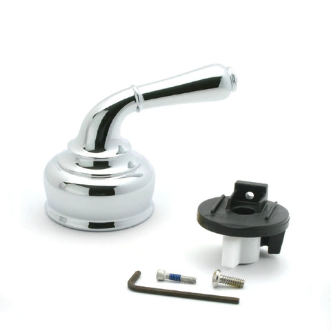 Monticello Chrome Handle Hub Kit DIY Ready For Fixing Loose Slipping Or Nonresponsive Faucets With Included Hub And Adapter Components
