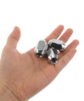 Top Tier MERRYHAPY 16 Piece Acorn Style ATV Wheel Nut Kit For Quad Dirt Bike Trailers With Heavy Duty Metal Construction Ensuring Ultimate Durability And Super Easy Installation For Your Off Road Adventures, silver nuts in hand