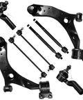 Beefed Up Front Suspension Kit 8 Piece With Lower Control Arms Ball Joints Outer Inner Tie Rods Sway Bar Links For Mazda