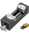 Mini Vise Clamp With Fractal Jaw For Crafts And Jewelry Making Drill Press And Bench Vise Heavy Duty Self Adjusting Aerospace Grade Aluminum
