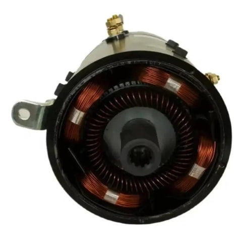 High Performance 48V Xp-2067-s Power Motor 3.7KW Brushed DC Unit internal wiring view with copper coils.