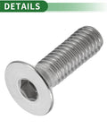 Universal Car Modification M6 Gasket Bolt For License Plate Frame, M6x1.0, Aluminum Alloy, Rust Resistant Replacement Kit