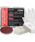 Heavy Duty Epoxy Putty 200g Two Component AB Kit for fast repair and crack filling with sandpaper and gloves