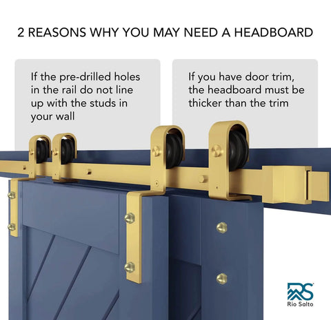 Gold Bypass Barn Door Hardware Kit For Double Doors 79 Inch Single Track Aluminum Rail With Brushed Brass Finish installed.