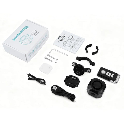 USB Rechargeable Bike Alarm With Remote Wireless Motion Sensor Anti Theft System For Bikes E Bikes Scooters And Motorcycles