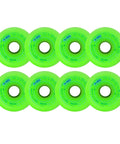 8 Pack Inline Skate Wheels 72Mm 76Mm 80Mm 84A Dope Wear Resistant PU For Outdoor And Indoor Use Green Replacement Wheels