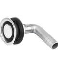 Boat Gas Tank Vent For 5/8 Inch Hose Made From Stainless Steel 316 Marine Grade, 90 Degree Thru-Hull Fuel Vent With Mounting Gasket, Hardware And Cap For Safe Marine Fuel Venting On Boats And Small Crafts