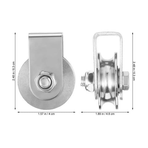 Beefed Up Heavy Duty Fixed Hoist Pulley With Single Wheel For Wire Rope Lifting And Industrial Towing Applications Steel Rigging Pulley 300 Kg Capacity Low Wear High Reliability