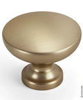 Champagne Bronze Cabinet Knobs Set of 25, Solid Zinc Alloy Single Hole Drawer Pulls for Small Dressers, Cabinets, Cupboards, and Furniture Doors