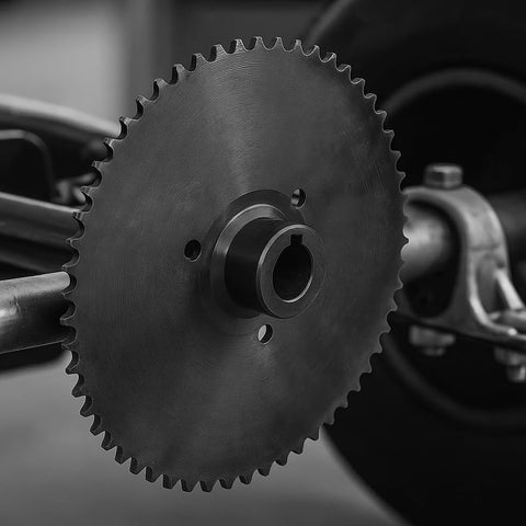 60 Tooth Go Kart Live Axle Sprocket For 40, 41, And 420 Chains, 1 Inch Bore With 1 Quarter Inch Keyway, Sprocket Only, Heavy Duty Steel, Easy Upgrade For Faster Acceleration And Smoother Shifts
