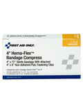 Box of Hema-Flex Bandage Compress With 4x8 Inch Nonadherent Pad And 72 Inch Stretch Gauze, Sterile Wound Dressing, Graduated Compression