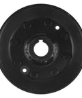 Top Shelf Replacement Blade Drive Pulley Fits John Deere 285 46 Inch Deck Mower Models 1987 Through 1992 Mods C8L and 32753, black pulley front view.