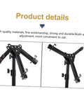 Rock Solid 12 Inch Folding Drum Rack Set With Adjustable Snare Stand Portable Black Drum Holder For Silent Practice detail view of adjustable angles.