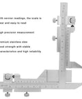 Gear Tooth Vernier Caliper with Stainless Steel Build, Dual Perpendicular Vernier Scales displayed with measurement scales visible.