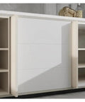 Heavy Duty Side Mounted Ball Bearing Drawer Slides Silent Easy Glide Telescopic Folding Cabinet Insert With Full Extension Roomy Access Cold Rolled Steel Built Tough For Daily Grind At Twenty Inches, showcasing a sleek white drawer with smooth gliding.