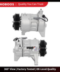 Top Shelf AC Compressor With Clutch Knocks Out Road Heat Fast And Keeps Your Rides Interior Ice Cold For Chevy Impala Buick Lacrosse Gmc Equinox V6 Or L4 Sedan Fwd Direct Fit Replacement, showing 360-degree view from multiple angles.