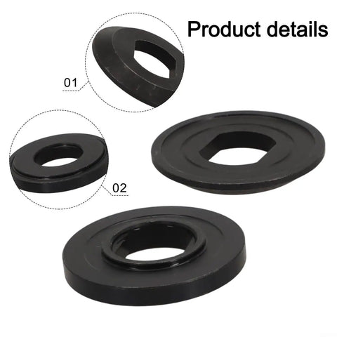 2 Piece Metal Flange Washer Set 224409-4 Outer and 224412-5 Inner for Circular Saws shown with detailed views