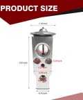 Auto AC Expansion Valve Replacement For Most Cars, Compact High Hardness Metal Valve dimensions and sizing details