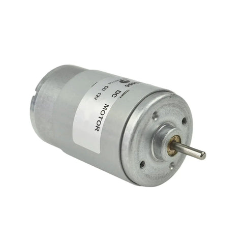 555 Double Shaft Beefy Brushed DC Motor 12V 8000 RPM High Torque For RC Cars Replacement Drive Motor with iron case and shaft detail