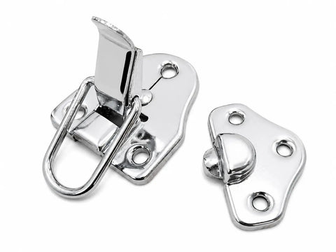 Heavy Duty Toggle Catch Lock Metal Hasp Latch Clasp For Chest Box Gift Bag Suitcase Furniture Hardware DIY With Screws Secure Buckle Strong Build Quality 70x40mm Package silver metal latch with screws, front and back view