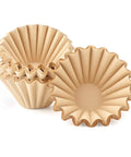 Disposable Coffee Filters For 1 To 4 Cup Basket Makers, Natural Brown Unbleached, 100 Count Pack, Fits Small Basket Style Coffee Makers