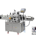 WZLOIUNHZ Automatic Positioning Labeler For Round Bottles Cans Jars Servo Control with user interface and barometer.